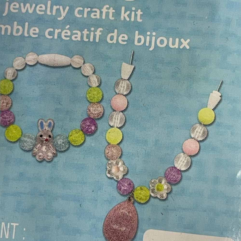 Bead Jewelry Kits,4 necklace & bracelet beaded jewelry kits, Kid’s crafts